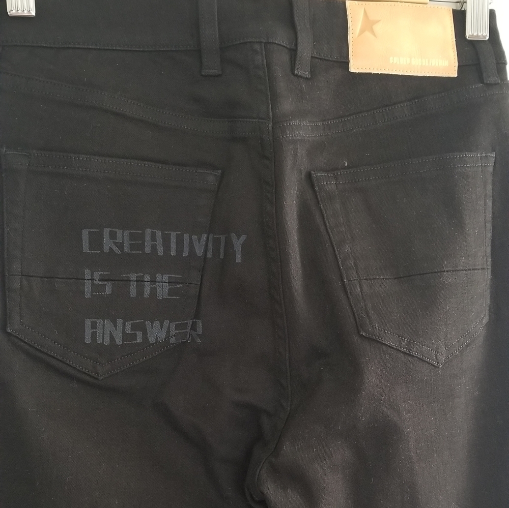 Golden Goose Skinny High Rise Jeans Size 28 Black - Picture 6 of 10